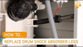 How to Replace a Hotpoint Washing Machine Drum Shock Absorber Kit 100N [upl. by Hayashi]