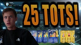 MY LUCKIEST TOTS PACKS EVER  25 TOTS  FIFA 14 Ultimate Team [upl. by Elvira332]