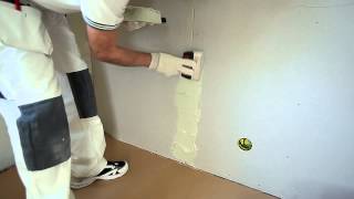 Spackling a plastered wall  step by step [upl. by Lenci]