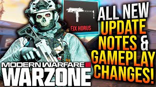 WARZONE All NEW UPDATE PATCH NOTES amp Changes Revealed Aftermarket Updates Ammo Nerfs amp More [upl. by Maitund]