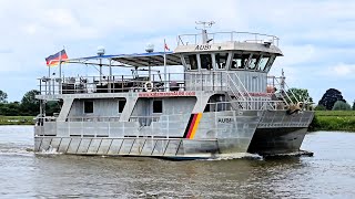 ⚓ALUMINIUM Power Catamaran quotMs AUBIquot Hoog Water IJssel [upl. by Aynotel134]