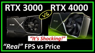 RTX 4000 vs RTX 3000  Real FPS Rasterization Performance vs Price Comparison is Shocking [upl. by Deeraf824]