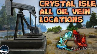 All Crystal Isle Oil Vein locations on Ark Survival Evolved [upl. by Rehm910]