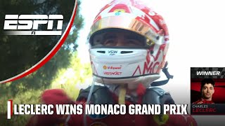 Charles Leclerc goes WILD after finally winning his home Grand Prix 🏁  ESPN F1 [upl. by Westland]