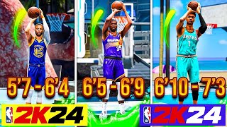 BEST JUMPSHOT FOR EVERY BUILD 2K24 CURRENTNEXT GEN [upl. by Letnohs]