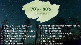 Most Requested 70s  80s Love Songs Compilation  NonStop Playlist [upl. by Ahsenaj]