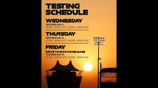 F1 2024 BAHRAIN Pre Season Testing Program [upl. by Nedrud]