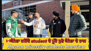 🇨🇦ਕੈਨੇਡਾ ਰਹਿੰਦੇ student ਦੇ ਮੂੰਹੋ ਸੁਣੋ ਕੈਨੇਡਾ ਦੇ ਹਾਲ 🍁Algoma university students Interviewcanada [upl. by Donaugh]