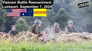 Vietnam Battle Reenactment  Lockport 2024 [upl. by Henryson]