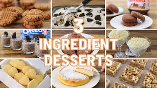 11 Easy 3Ingredient Desserts [upl. by Leirum]