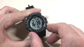 Casio Illuminator  Change Time Format 12hr vs 24hr [upl. by Amias]