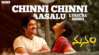 Manam Songs with Lyrics  Chinni Chinni Aasalu Song  ANR Nagarjuna Naga Chaitanya Samantha [upl. by Killie]