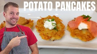 Traditional Homemade Potato Pancakes  Polish Placki Ziemniaczane [upl. by Enelegna]