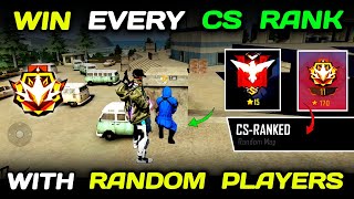 How To Win Every CS Rank With Random Players  Clash Squad Ranked Tips and Tricks  Free Fire [upl. by Anana]