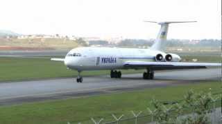 HD  Ilyushin Il62 of YKPAIHA quotUkraine Governmentquot at Guarulhos GRUSBGR [upl. by Berkly256]