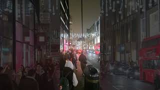 First Christmas lights in Oxford street london italianoingranbretagna uk [upl. by Nary194]