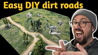 Warhammer terrain  How to make realistic dirt roads easy [upl. by Jenilee]