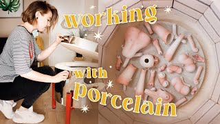 Working with porcelain to create a porcelain balljointed doll [upl. by Intruok]