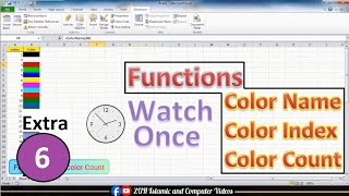 Excel VBA How to Count Colors in Pashto  VBA Color Index Number  VBA Color in Pashto vba color [upl. by Eirrehc]