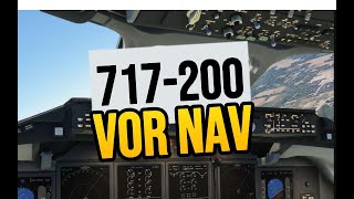 B717 200 VOR Navigation [upl. by Evreh]