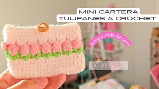 Cartera tulipanes a crochet fácil de tejer  tulipanes crochet [upl. by Adnawal]