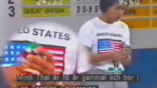 Minh Thais 1st World Record 1982 Rubiks Cube championship [upl. by Amaleta]