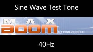 40Hz 0dBFS Sine Wave Test Frequency Hertz 40hz spl [upl. by Paulson]