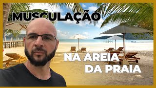 Academia de musculação na areia da praia  academia pública e gratuita [upl. by Notsuj]