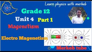 Magnetism Electromagnetism Ethiopian Physics grade 12 part 1 [upl. by Waers]