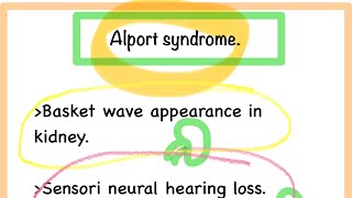 ALPORT SYNDROME mnemonic [upl. by Amethyst889]