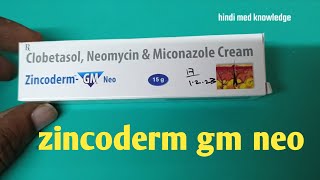 zincoderm gm neo cream uses  price  dose  side effects  review  in hindi zincoderm gm neo [upl. by Odnomar675]