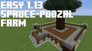 ► EASY SPRUCE PODZOL FARM  Minecraft 113  MC Tutorial ◄  iJevin [upl. by Idihsar]