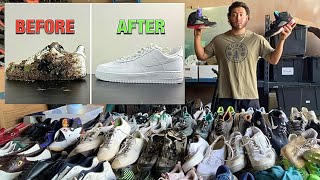 How I clean 40 pairs of shoes in 3 hours [upl. by Carnahan12]