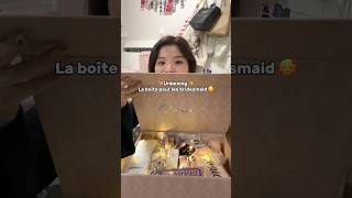 PARTIE 1  UNBOXING de la boîte de demoiselles 🫶🏻☺️ unboxing unboxingvideo bridesmaids [upl. by Eryn]