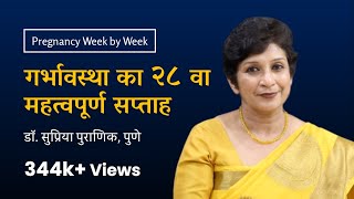 गर्भावस्था का २८ वा सप्ताह  28th week  Pregnancy week by week  Dr Supriya Puranik Pune [upl. by Torey]