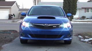 2009 Subaru WRX 5000K HID Startup Front Part 3 of 3 [upl. by Llednahs439]