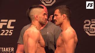 UFC 225 Ceremonial WeighIns  Staredowns [upl. by Ayra]