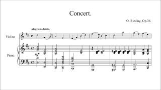 Oskar Rieding Violin Concerto op 36 scored and played by Finale 25 [upl. by Mattland]