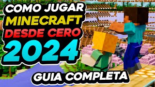 COMO JUGAR A MINECRAFT DESDE CERO 2024 Desde como craftear a derrotar al dragón con END GAME [upl. by Carola592]