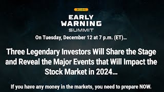 Early Warning Summit 2024 Power Portfolio Stocks Revealed [upl. by Macario319]