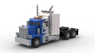 LEGO MOC US Semi Truck  building instructions [upl. by Sarge]