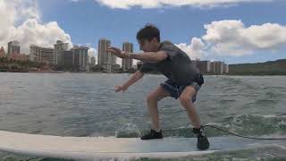 Surf Lesson Waikiki Beach 6272024 [upl. by Abram]