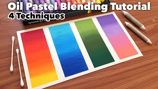 How to Blend Oil Pastels using 4 techniques  Tips and Tricks for beginners  Mungyo Oil Pastels [upl. by Wilhelm]