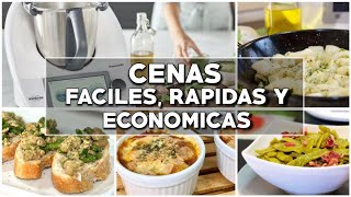 4 CENAS FÁCILES 🌟 RÁPIDAS ⌛​ Y ECONÓMICAS 💸​ con THERMOMIX ✅ [upl. by Clayberg710]