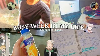 STUDY VLOG ☆ 📚 Studying for midterms Coffee ☕ and romanticising school life  Hectic Week [upl. by Ettenauq]