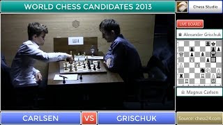 ENDGAME CARLSEN VS GRISCHUK  WORLD CHESS CANDIDATES 2013 [upl. by Liebman660]