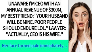 Unaware Im a CEO of a 300M company my friend quipped Poor you Ill take your husband [upl. by Zitah]