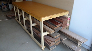 Best lumber storage workbench ever [upl. by Leede]