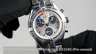 Breitling Transocean Chronograph A53340 Preowned [upl. by Syd]