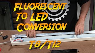 How To Convert Your Old T8 and T12 Fluorescent Fixtures to Brighter LED Bulbs [upl. by Ecarret]